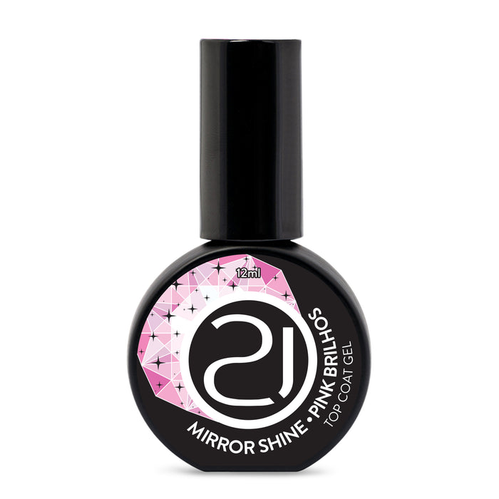 Top Coat Mirror Shine Pink Brilhos