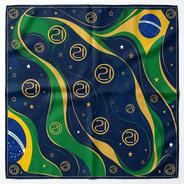 Lenço Copa Brasil Azul - Nails 21